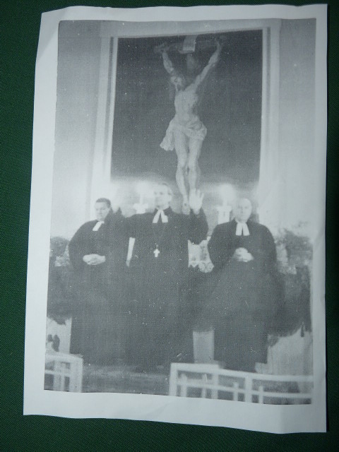 Káldy Zoltán püspök és Mekis Ádám esperes Gerendáson