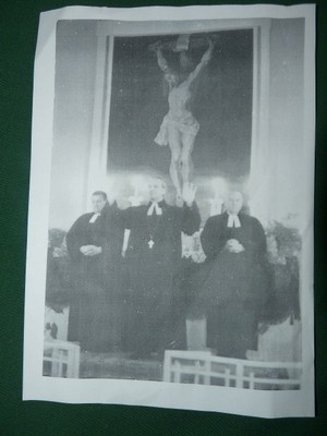 Káldy Zoltán püspök és Mekis Ádám esperes Gerendáson